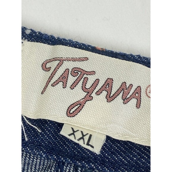 Tatyana Chica Purse Print Retro Women Denim  Shorts - Size XXL - Picture 3 of 10